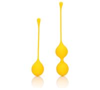 Set di Sfere per Pavimento Pelvico in Silicone Loveline - Bi-componente (giallo)