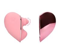 Loveline Tapping Heart - vibratore clitoride ricaricabile (rosa)