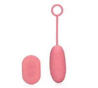 Loveline Ultra Soft Silicone Egg Vibrator with Remote Control Pink Arabesque