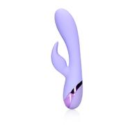 Loveline - Vibratore a forma di coniglio in silicone liscio, colore: lavanda digitale