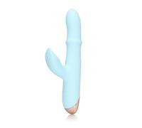 Loveline - Vibratore ad anello mobile a onda pulsata e movimento su e giù, colore: blu artico