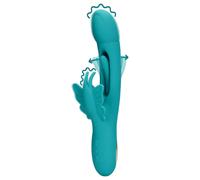 Loveline - vibratore clitorideo farfalla con lingua - silicone turchese