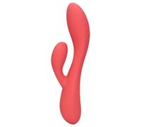 Vibratore Flessibile Loveline con Stimolatore Clitorideo e Ricaricabile in Silicone Vellutato - Rosa