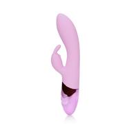 Loveline - vibratore ricaricabile con coniglietto stimolatore del clitoride (rosa)