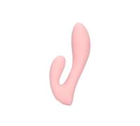 Loveline - Vibratore in silicone ultra morbido per punto G, colore: ciliegia