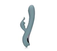 Loveline - Vibratore per diteggiatura a forma di coniglio, colore: grigio