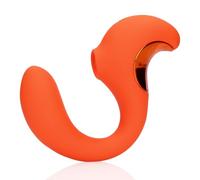 Loveline G-Spot Vibrator with Clitoral Pulse Wave Untamed Orange