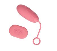 Loveline - Vibratore per uova in silicone ultra morbido con telecomando, colore: rosa arabesco