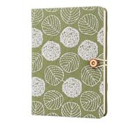 Loveliome Unique Embroidered Journal A5 - Fabric Cover Lined Diary Notebook for Women Lined Diary | Gift for Her Birthday Christmas | 112 Sheets Acid-Free Paper, Green Forest Wild