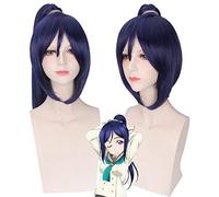 LoveLive! Luce del sole !! Parrucca Kanan Matsuura per donna Parrucca cosplay lunga rettilinea per anime 70cm Clip artiglio Coda di cavallo Capelli sintetici Viola