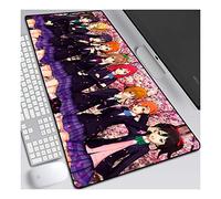Lovelive Tappetino Mouse Gaming, Grande Anime Mouse Pad XXL 900x400mm Confortevole, Lavabile, 3mm Antiscivolo Tappetino Scrivania Supporto per Ufficio Computer, Adatto per computer e PC, E