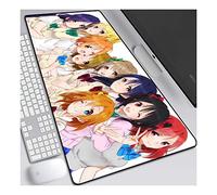 Lovelive Tappetino per XXL Mouse da Gioco - Gaming Mousepad Extra Grande 800 x 300mm - Pad 3mm con Base in Gomma Antiscivolo - Spessore 3mm Anime Tappetino Mouse, D