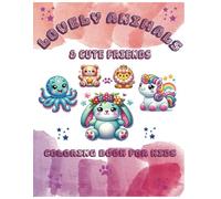 Lovely Animals & Cute Friends: Fun Coloring Book for Toddlers & Kids Ages 3-7