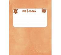 lovely bear notebook: 8.5"x11" 200page