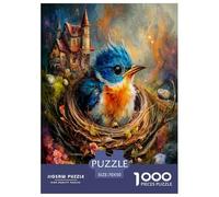 Lovely Bird Game Jigsaw Puzzle,1000 Pezzi Classici, Per Adulti E Bambini Da 14 Anni E Più Giochi Rilassamento E Intelligence Perfetto Per Appassionati Di Esperti - Decorazione Della Casa 70x50cm/1000