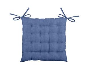 LOVELY CASA BEA Cuscino 16 Punti Poliestere Navy 40 x 40 cm
