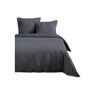Lovely Casa - Copripiumino da 240 x 220 cm, 100% cotone, certificato Oeko-Tex, colore ardesia, modello Eden, ideale per letto matrimoniale o standard