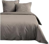 Lovely CASA - Copripiumino - Dimensioni 140 x 200 cm - 100% cotone certificato Oeko-Tex - Colore lino - Modello Eden - Biancheria da letto per casa, morbido e confortevole, ideale per letto singolo