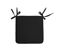 LOVELY CASA CU4689002G Nelson-Cuscino per Sedia, in Cotone, 38 x 38 cm, 100% Cotone, Nero, 38 x 38 cm