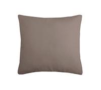 LOVELY CASA Duo Cuscino Tinta Unita 40 X 40 cm, Cotone, Talpa, 45 x 45 x 10 cm