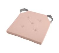 Lovely Casa Duo Cuscino Velcro, Cotone, Polvere/Mouse, 38 x 38 x 4 cm