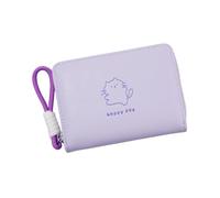 Lovely Cats Portafoglio Grande Capacità Borsa Corta Porta Carte di Cuoio DELL'UNITÀ di elaborazione Monete Piccolo con Porta Carte per il quotidiano Grande Capacità Cambiamento Pelle PU, Viola chiaro