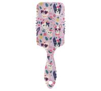 Lovely Cute Dogs Valentine antistatico massaggiante spazzole per capelli spazzola da massaggio progettata per capelli ricci con manico ergonomico cepillos para cabello