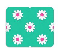 Lovely Daisy Floral Teal White scolapiatti per piatti con tappetino in gomma assorbente terra diatomacea tappetino cucina bancone 59,9 x 50 cm