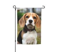 Lovely Dog beagl Bandiera da giardino 30,5 x 45,7 cm a doppia faccia primavera estate bandiera decorativa da cortile piccola bandiera stagionale decorazione esterna