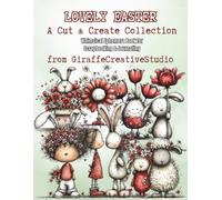 Lovely Easter Collage Book: 50 Cute Spring Scenes + 60 Fussy Cut Ephemera for Junk Journaling & Scrapbooking: Single-Sided Red Pastel Easter Scenes, ... in Multiple Sizes for Creative Paper Crafts