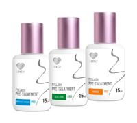 LOVELY Extension Eyelash Pre-Treatment 15ml - Detergente, detergente, per il pre-trattamento - Sgrassante per ciglia - Preparazione per ciglia artificiali (MANGO)