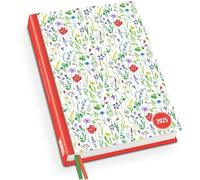 Lovely Flowers Taschenkalender 2025 - Blumen-Design - Terminplaner mit Wochenkalendarium - Format 11,3 x 16,3 cm