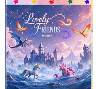 Lovely Friends: Coloring Book for Adults and Teens Featuring Super Cute Mystical Animal Characters with Easy and Simple Designs for Relaxation.