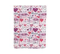 Lovely Hearts - Custodia per computer portatile, in pelle di alta qualità, elegante custodia per MacBook da 13 pollici con design a stampa completa per modelli 2018 e più recenti