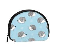 Lovely Hedgehog, piccola borsa portaoggetti per assorbenti igienici per il trucco, portamonete per cosmetici da donna