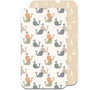 Lovely Hippo Cododo Lenzuolo con Angoli Compatibile con Next2Me Bambino Forza 100% Cotone per Neonati Ragazzi Ragazze (Walbabys, 55 x 90 cm)