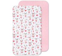 Lovely Hippo Lenzuola Next to Me 2PZ - 2 Lenzuola con Angoli 100% Cotone (83 x 50 cm, Ballerina Rosa)