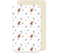 Lovely Hippo Lenzuolo con angoli compatibile con Next2Me - Forza del bambino - 100% cotone - Per neonato maschio e femmina (orso, 50 x 83 cm)