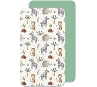 Lovely Hippo Lenzuolo con angoli elasticizzati per bambini, 100% cotone, compatibile con Kinderkraft - Lenzuolo con angoli 50 x 90 cm/55 x 90 cm (savana, 55 x 90 cm)