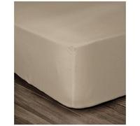 lovely home - Coprimaterasso 100% Cotone 140x 190x 25cm Beige