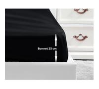 Lovely Home Coprimaterasso 100% Cotone 140x190x25 Cm - Nero