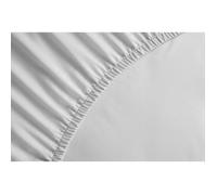 LOVELY HOME Lenzuolo con angoli 100% cotone 160x200x30 cm bianco