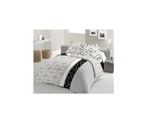 LOVELY HOME Parure copripiumino in cotone Ethno nero, 220 x 240 cm