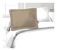 LOVELY HOME Set di 2 federe 100% cotone, 50 x 70 cm, colore: Beige