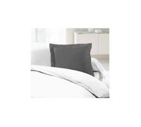 LOVELY HOME Set di 2 federe 100% cotone 63x63 cm - grigio scuro