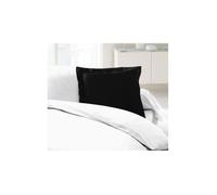 LOVELY HOME Set di 2 federe 100% cotone 63x63 cm - Nero