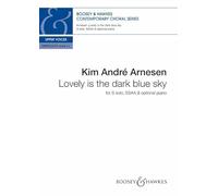 Lovely is the dark blue sky: SSAA version. Sopran Solo, Chor (SSAA) a cappella, Klavier ad libitum. Chorpartitur.