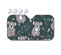 Lovely Koala Parasole per parabrezza auto 2025 parasole pieghevole per auto divertente parasole per parabrezza anteriore copertura per interni automobilistici protezione solare media