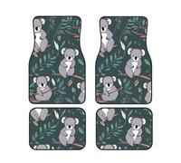 Lovely Koala - Set di 4 tappetini per auto, morbidi, spessi, in neoprene, antiscivolo, per tutte le stagioni, universali, anteriori e posteriori, per SUV e camion