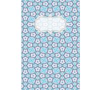 LOVELY LEILANI * 5.5x8.5 JOURNAL NOTEBOOK DIARY Cottage Core Coquette Floral Botanical Hawaiian Plumeria Flowers baby blue-white: Moms, Women, Teen, ... Shower Stocking Stuffer
